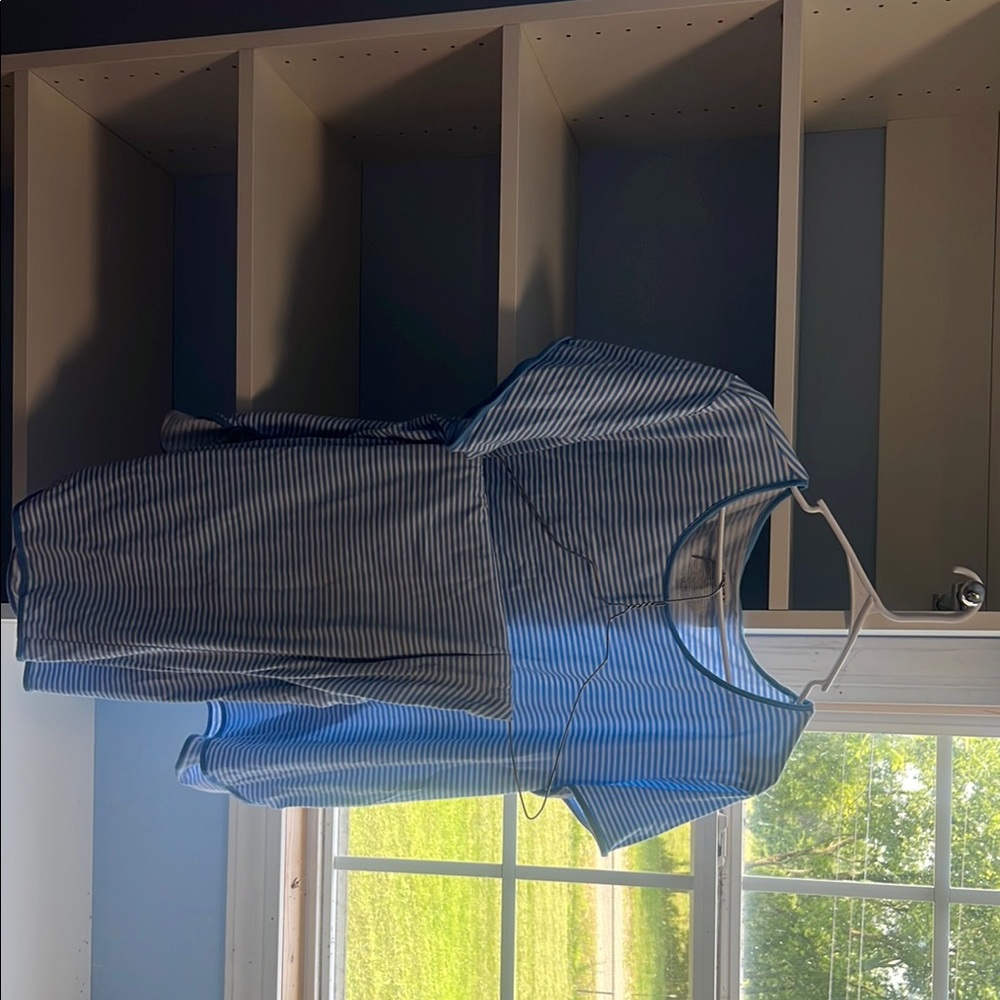 Blue Striped pajama T-Shirt and matching pants